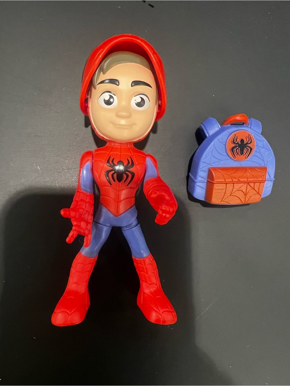 Boys Spidey flip mask toy with backpack